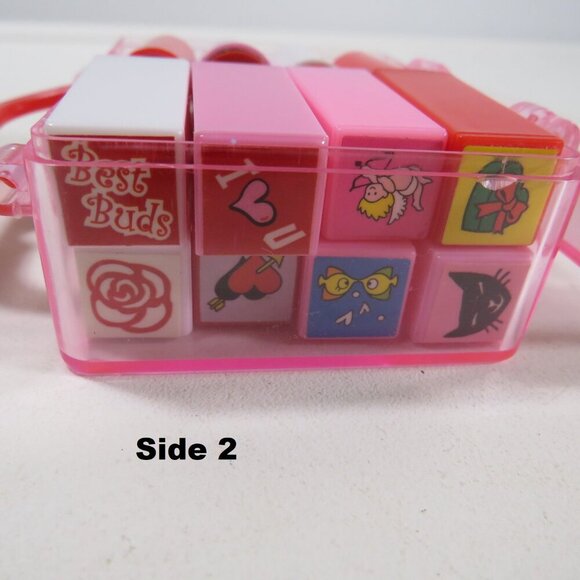 80s (16) Tiny Rubber Stamps in plastic suitcase - Picture 5 of 7